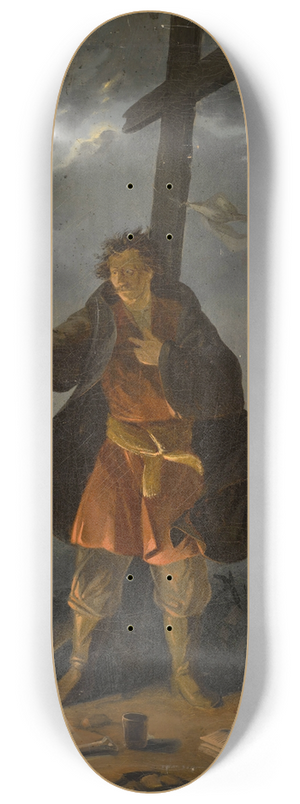 Ignacy Gierdziejewski - Twardowski in Krzemionki near Krakw 8.25 inch art skate deck