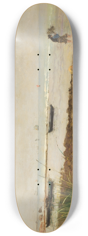 Alfred Wahlberg - On the Beach 8.25 inch art skate deck