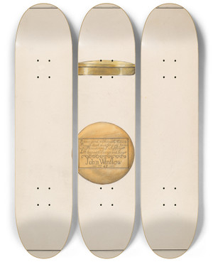 Triptych art skateboard deck of Madeline Arnold Snuff Box_2 by Madeline Arnold