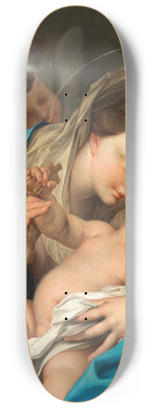 Ignazio Stern - The Madonna and Child with angels 8.25 inch art skate deck