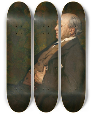 Triptych art skateboard deck of Jacquesmile Blanche Henry James_2 by Jacques-mile Blanche (1861-1942)
