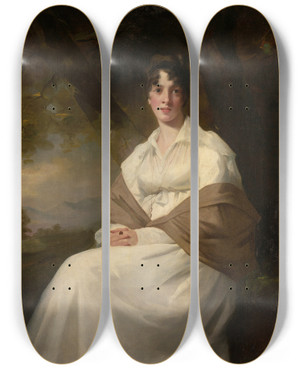 Triptych art skateboard deck of Sir Henry Raeburn Lady Maitland Catherine Connor Died 1865 by Sir Henry Raeburn (1756-1823)