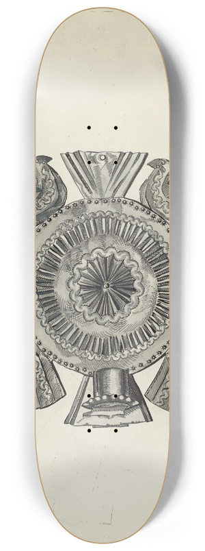 Irene M. Burge - Cut Tin Candle Holder 8.25 inch art skate deck