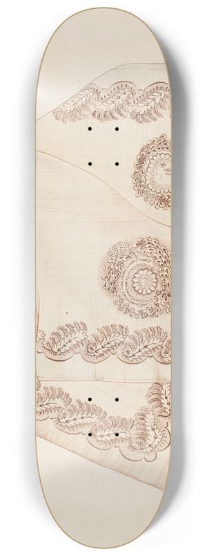 Irene M. Burge - Neckerchief 8.25 inch art skate deck