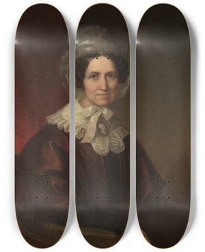 Triptych art skateboard deck of Asher Brown Durand Sarah Eliot Scoville by Asher Brown Durand (1796-1886)