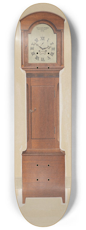 Irving I. Smith - Shaker Tall Clock 8.25 inch art skate deck