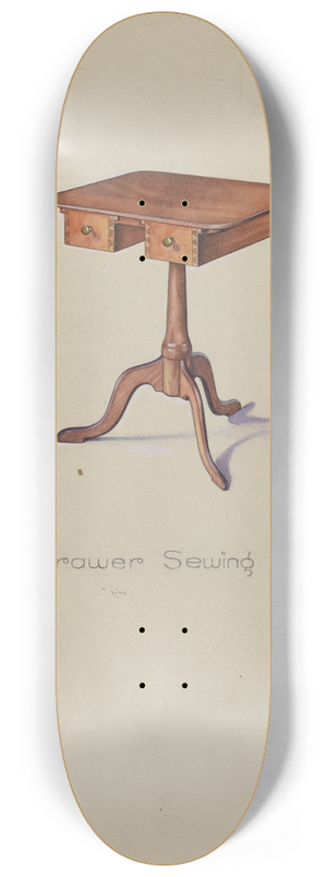 Irving I. Smith - Shaker Tripod Sewing Stand 8.25 inch art skate deck