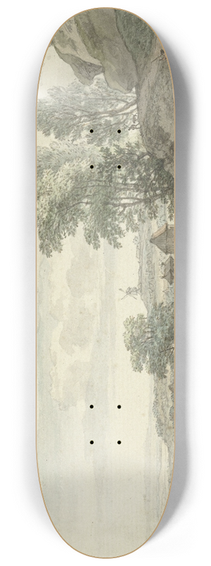 Isaac de Moucheron - Gezicht in de omgeving van Bentheim 8.25 inch art skate deck Isaac de Moucheron - Gezicht in de omgeving van Bentheim 8.25 inch art skate deck