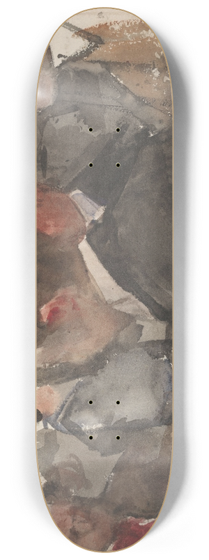 Isaac Israls - Kaartende mannen in een caf 8.25 inch art skate deck