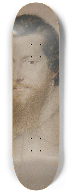 Isaac Oliver - Robert Devereux, Second Earl of Essex 8.25 inch art skate deck