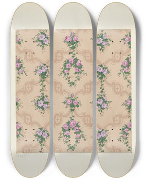 Triptych art skateboard deck of Lee Hager Wallpaper by Lee Hager