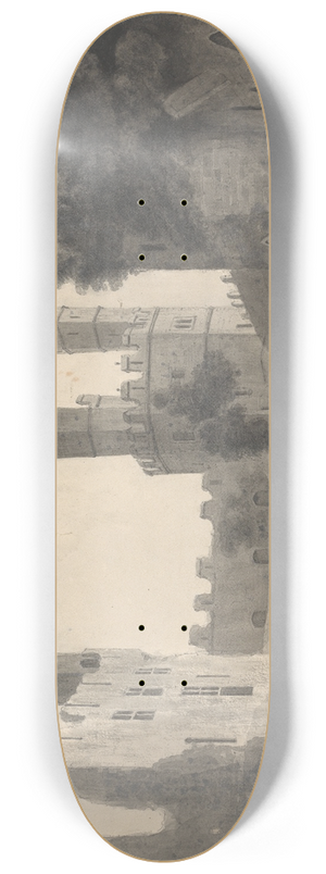 Isaac Weld - Caernarvon (Castle) 8.25 inch art skate deck