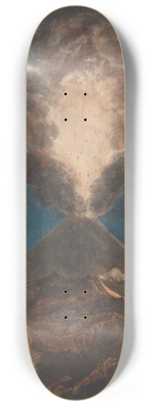 Isaac Weld - Vesuvius in Eruption 8.25 inch art skate deck