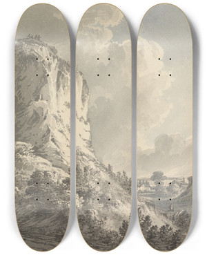 Triptych art skateboard deck of James Bourne Northfleet Kent by James Bourne