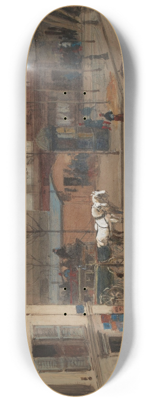 Isidore Pils - Carrefour, 8 fvrier 1871. 8.25 inch art skate deck