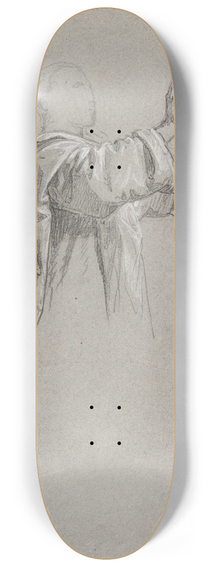 Isidore Pils - Cleric with Raised Arms 8.25 inch art skate deck