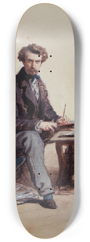 Isidore Pils - Portrait de lartiste. 8.25 inch art skate deck