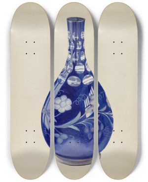 Triptych art skateboard deck of Robert Stewart Vase_1 by Robert Stewart (20-)