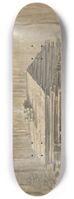 Alfred Wordsworth Thompson - Hotel Conway on the BlackWater midlate 8.25 inch art skate deck