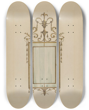 Triptych art skateboard deck of Nicholas Gorid Mirror_2 by Nicholas Gorid (20-)