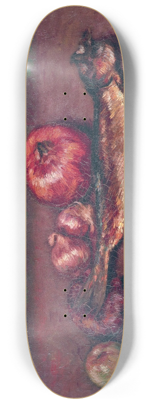 Isidre Nonell - Still Life with Onions and Herring 8.25 inch art skate deck