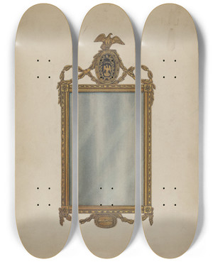 Triptych art skateboard deck of Nicholas Gorid Mirror_1 by Nicholas Gorid (20-)