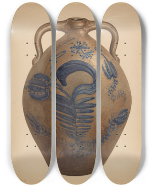 Triptych art skateboard deck of Giacinto Capelli Jug_7 by Giacinto Capelli (20-)