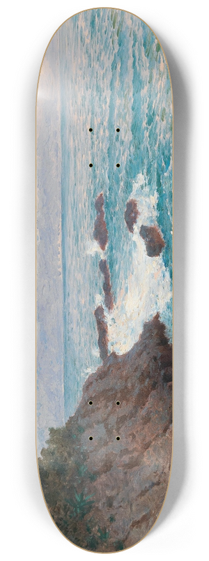 Alfred Zoff - A View Of The Nervi Coast 8.25 inch art skate deck