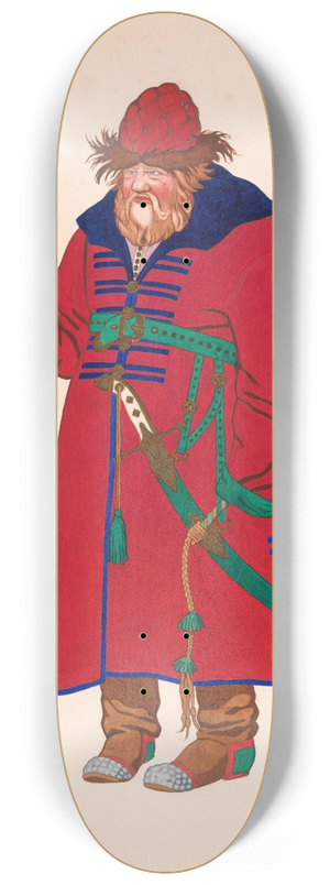 Ivan Bilibin - Guard. Costume Design for The Tale of Tsar Saltan 8.25 inch art skate deck