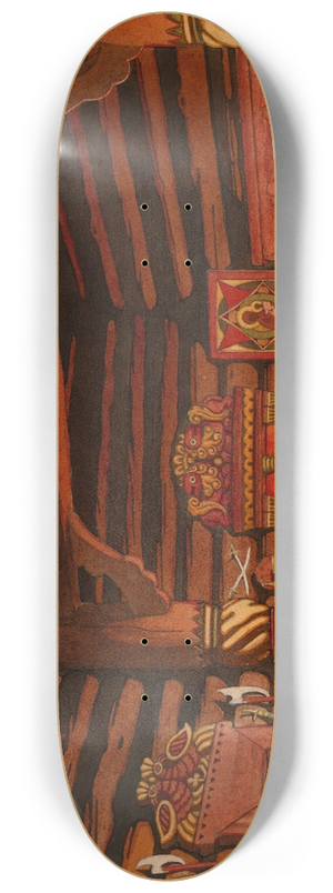 Ivan Bilibin - Set Design for the Opera The Tsars Bride 8.25 inch art skate deck