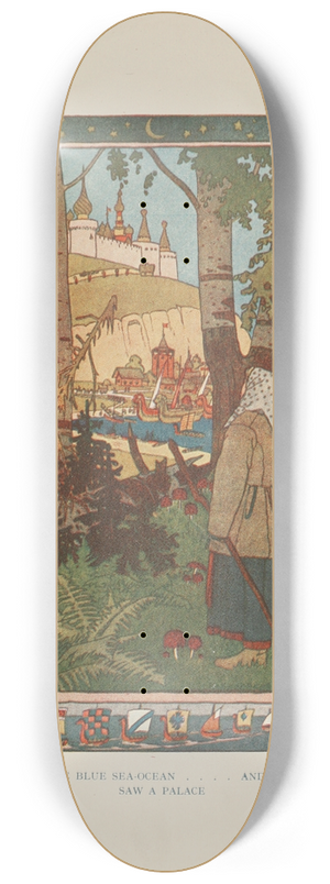 Ivan Bilibin - She came to the blue sea-ocean 8.25 inch art skate deck