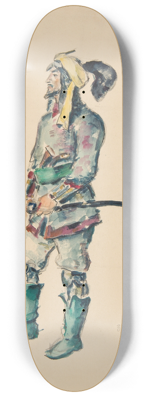 Ivan Ivanec - Aktor Kasim Konstanty Muchutdinowicz Muchutdinow (1896-1964) w kostiumie do roli Tuhaj-beja 8.25 inch art skate deck