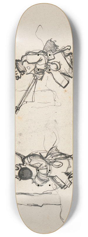 Ivan Ivanec - Karykatura  dwaj onierze austriaccy 8.25 inch art skate deck