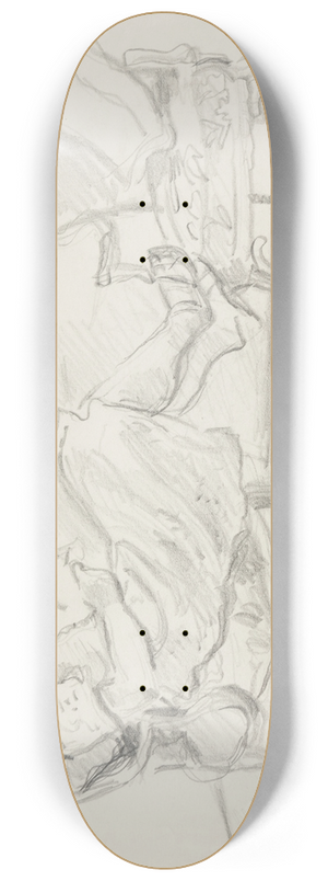 Ivan Ivanec - Moda kobieta siedzca w fotelu i czytajca ksik 8.25 inch art skate deck