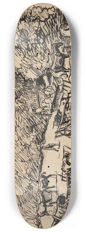 Ivan Ivanec - scena rodzajowa. 8.25 inch art skate deck