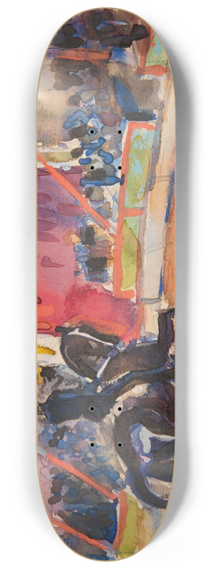 Ivan Ivanec - Scena z cyrku  jedziec na koniu 8.25 inch art skate deck