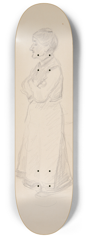 Ivan Ivanec - Studium postaci starej kobiety 8.25 inch art skate deck