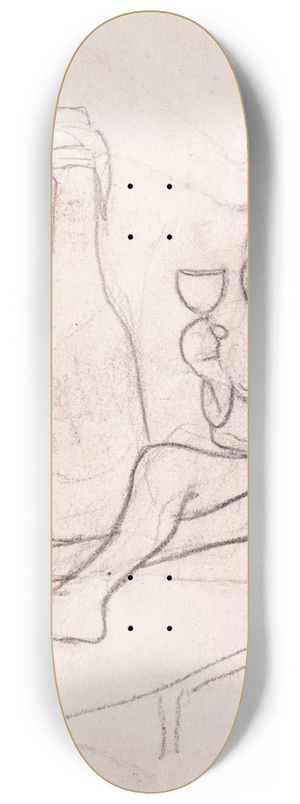 Ivar Arosenius - Self Portrait 8.25 inch art skate deck