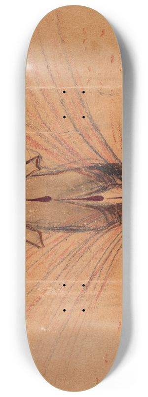 Ivar Arosenius - Self Portrait with Arrow in Bleeding Heart 8.25 inch art skate deck