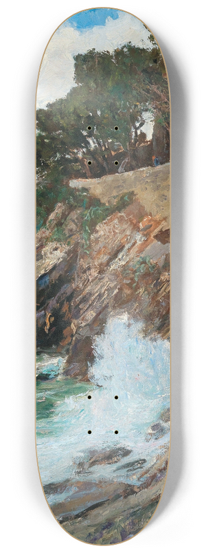 Alfred Zoff - Scene On The Nervi Coast 8.25 inch art skate deck Alfred Zoff - Scene On The Nervi Coast 8.25 inch art skate deck
