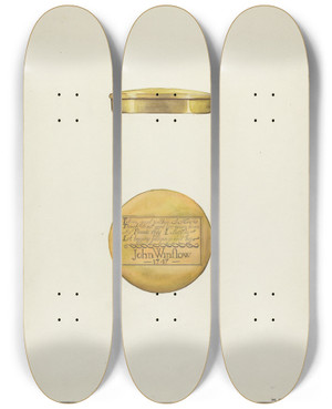 Triptych art skateboard deck of Madeline Arnold Snuff Box_1 by Madeline Arnold
