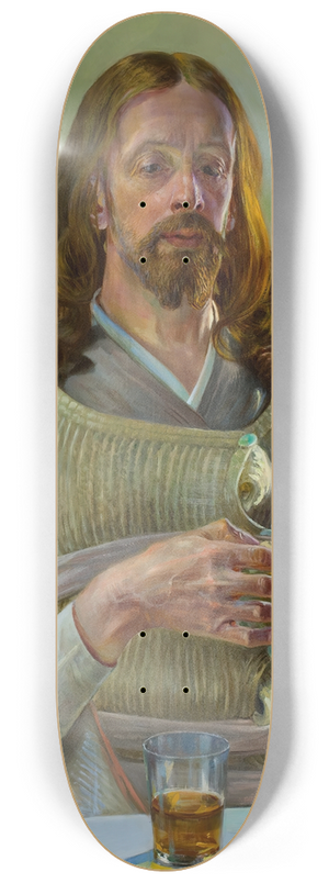 Jacek Malczewski - Christ in Emmaus  central section of the triptych 8.25 inch art skate deck Jacek Malczewski - Christ in Emmaus  central section of the triptych 8.25 inch art skate deck