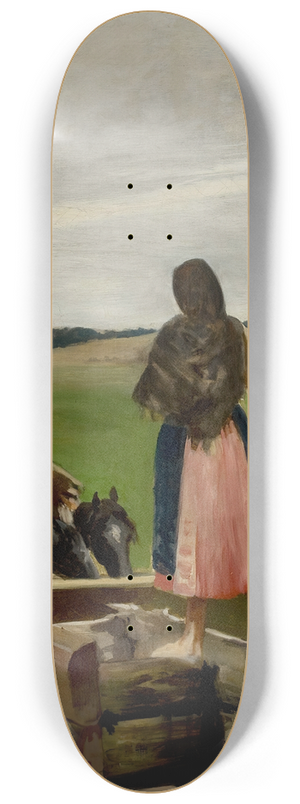 Jacek Malczewski - Girl at a water well 8.25 inch art skate deck