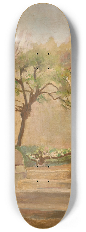 Jacek Malczewski - Landscape with Small Stairs 8.25 inch art skate deck