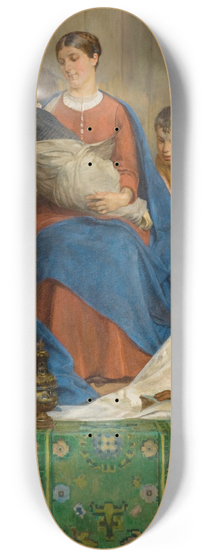 Jacek Malczewski - Madonna and Children 8.25 inch art skate deck