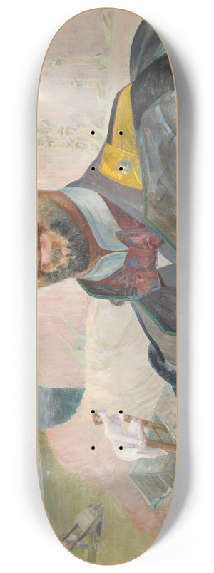 Jacek Malczewski - Portrait of Erazm Barcz 8.25 inch art skate deck Jacek Malczewski - Portrait of Erazm Barcz 8.25 inch art skate deck
