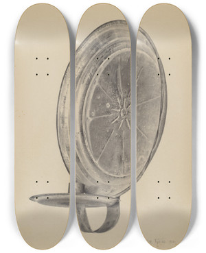 Triptych art skateboard deck of Amelia Tuccio Sconce_2 by Amelia Tuccio (20-)