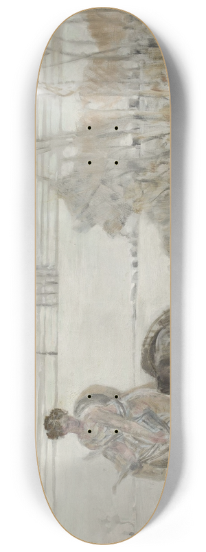 Jacek Malczewski - Winter landscape 8.25 inch art skate deck