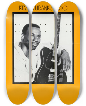 Triptych art skateboard deck of Us Information Agency Kevin Eubanks Trio by U S Information Agency (1953-1999)