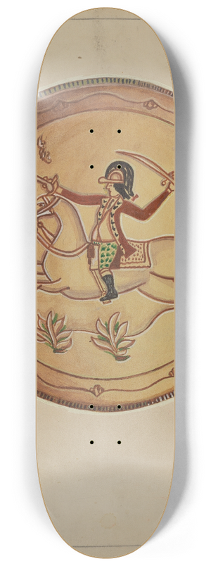 Jack Carr - Pa. German Pie Plate 8.25 inch art skate deck